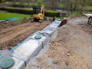 Ecoflo béton 10EH + fosse béton