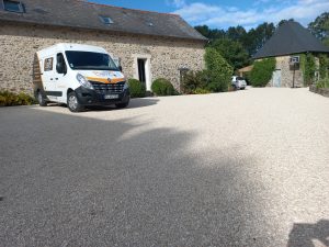 Bi-couche gravilloné calcaire